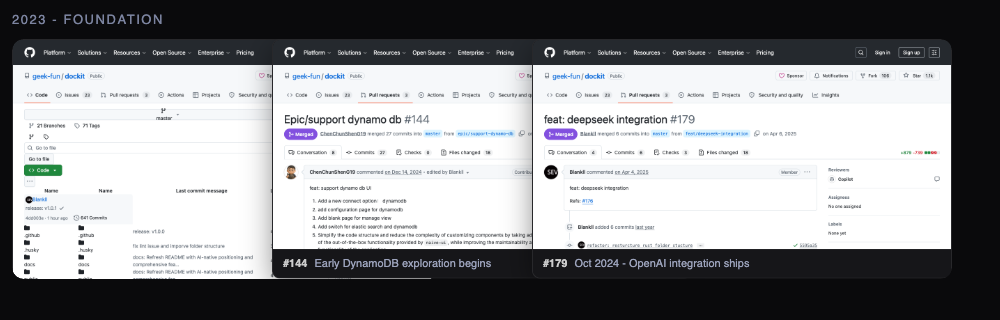 Foundation — repo bootstrap and first features