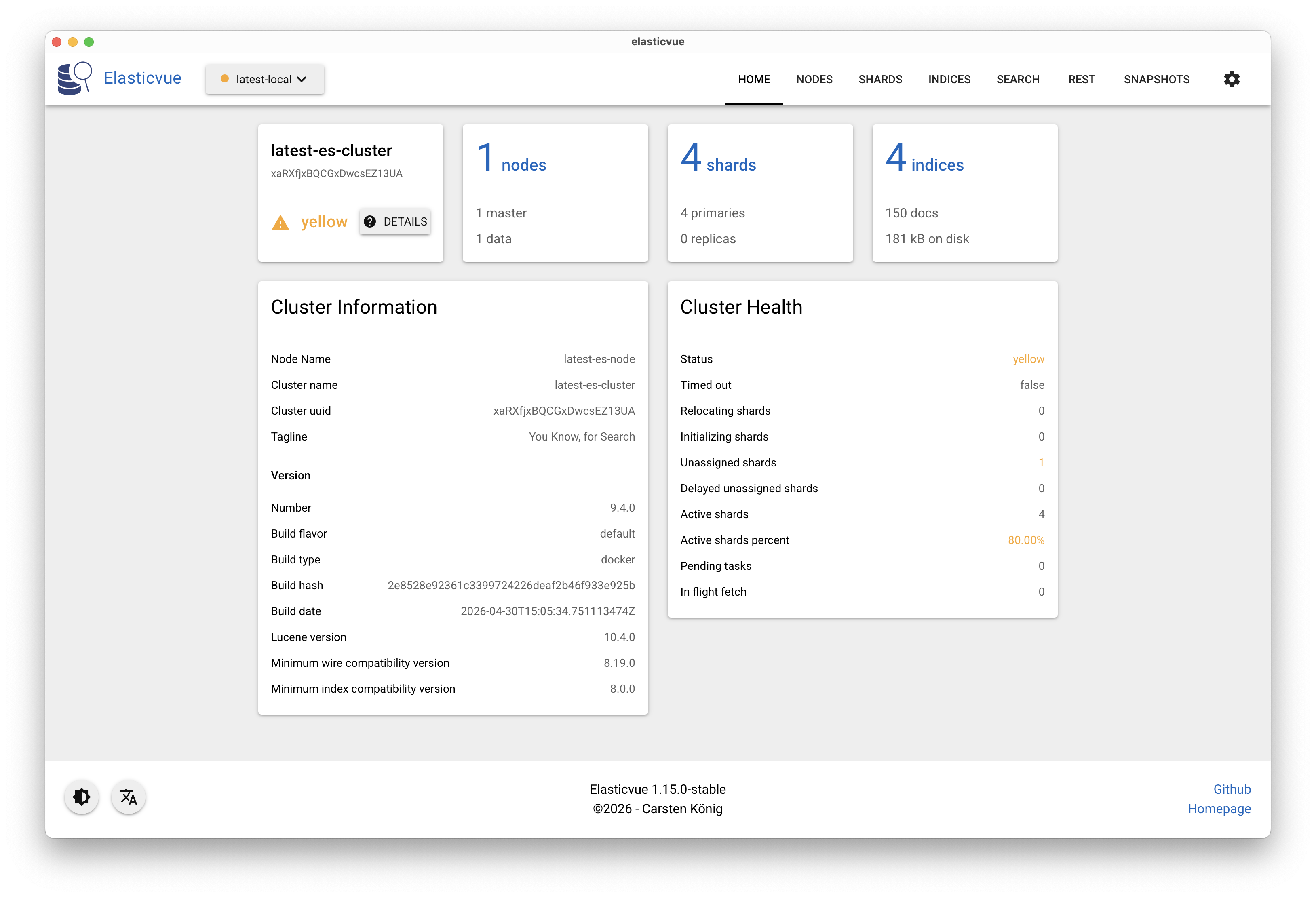 Elasticvue screenshort